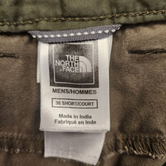 The North Face Mens 36 Short Olive Green Khaki Casual Outdoors Gorpcore Chino Pa - Picture 7 of 9